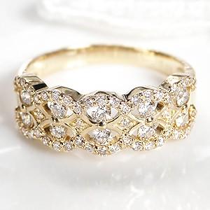 K18 YG pt900 ゴールド プラチナ ダイヤモンド ダイヤ 指輪 リング エタニティ 0.60ct BRR-0060｜jewelry shop Berry