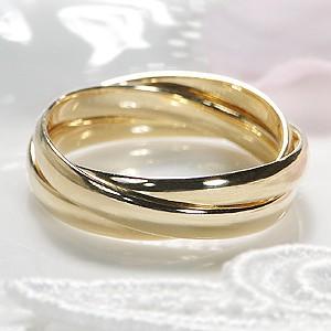 pt900 プラチナ K18 YG PG ゴールド 指輪 リング 地金 トリプル