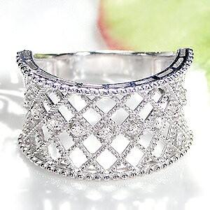 Pt950 K18 YG PG ダイヤモンド コンビ リング 送料無料 プラチナ