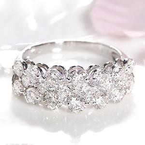 pt900 プラチナ 指輪 リング ダイヤモンド ダイヤ パヴェ 2.0ct 2 
