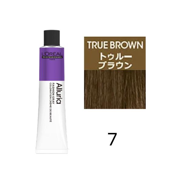 ロレアル アルーリア 白髪染め トゥルー ブラウン 7