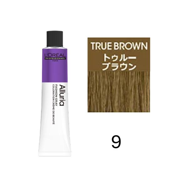 ロレアル アルーリア 白髪染め トゥルー ブラウン 9