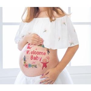 【練習用シール付】 マタニティフォト ベリーペイントシール タトゥーシール 天使 プレゼント belly painting maternity photo パパ ママ 送料無料 ポスト投函 R
