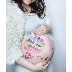 【練習用シール付】 マタニティフォト ベリーペ...の詳細画像2