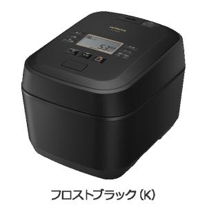 日立 炊飯器 RZ-V100GM-K 圧力＆スチームIHタイプふっくら御膳 5.5合炊き 蒸気カット RZV100GM フロストブラック  メーカー保証1年付