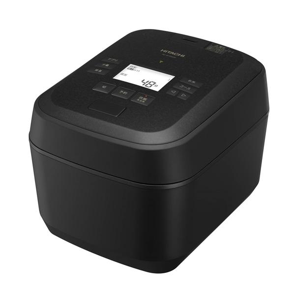 日立 炊飯器 RZ-W100JM-K 漆黒 圧力＆スチームIH ふっくら御膳 5.5合炊き 蒸気カッ...