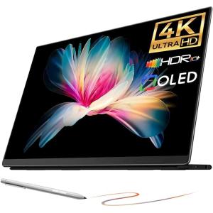 モバイルモニター EHOMEWEI 4k 有機EL タッチパネル 13.3インチ 3840x2160 タッチペン対応 【Windows/MacOS】 対の商品画像