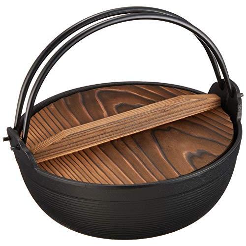 岩鋳 Iwachu ふる里鍋 深型18 黒焼付 内径18cm 直火用 南部鉄器 21007