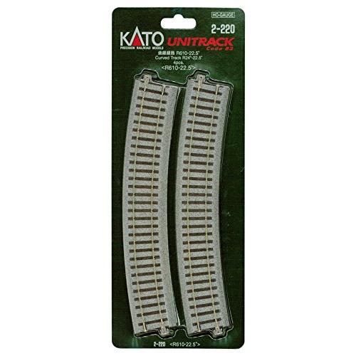 KATO HOゲージ 曲線線路 R610-22.5° 4本入 2-220 鉄道模型用品