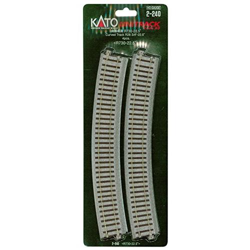 KATO HOゲージ 曲線線路 R730-22.5° 4本入 2-240 鉄道模型用品