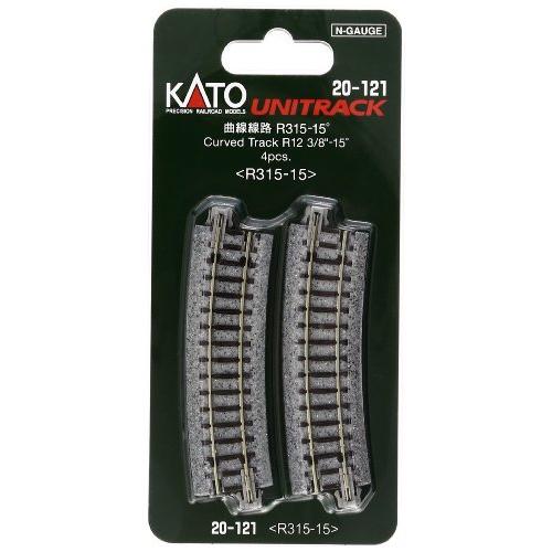 KATO Nゲージ 曲線線路 R315-15° 4本入 20-121 鉄道模型用品