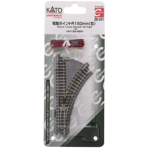 KATO Nゲージ ユニトラックコンパクト電動ポイントR150-45°右 20-241 鉄道模型用品