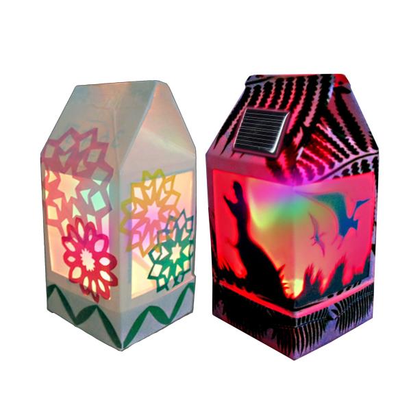 エレキット 牛乳パック ソーラーランタン(フルカラー) JS-6114F