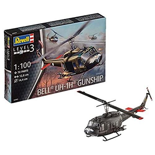 ドイツレベル 1/100 ベル UH-1H ガンシップ プラモデル