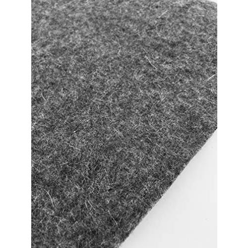 フェルト 厚手 羊毛 吸湿性 60% 以上 生地 3mm 5mm ホワイト グレー (グレー5mm,...