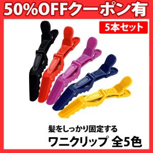 ワニクリップ 5本セット ヘアクリップ ドラゴンクリップ