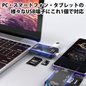 SDカードリーダー 3in1 Type-C ス...の詳細画像3