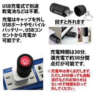 50%offクーポン有 ミニ 懐中電灯 USB...の詳細画像5