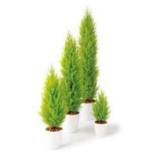 ゴールドクレストツリー W30×H110cm 98838 アーティフィシャルグリーン 人工観葉植物 鉢付きグリーン