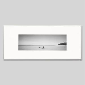 IGREBOW ニューカレドニア グランドテール島ポイプ ビーチと流木 アイグレボウ インテリアフォト アルミフレーム ビッグサイズ モノクローム