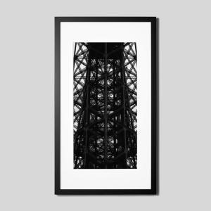 IGREBOW フランス パリ エッフェル塔 アイグレボウ インテリアフォト ウッド黒フレーム ビッグサイズ モノクローム