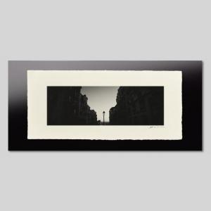 IGREBOW フランス パリ モンマルトルの街並 アイグレボウ インテリアフォト 越前塗板フレーム ビッグサイズ モノクローム