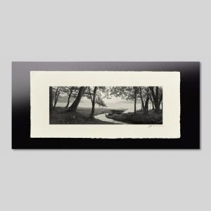 IGREBOW 栃木県 中禅寺湖 ビッグサイズ アイグレボウ インテリアフォト 越前塗板フレーム ビッグサイズ モノクローム