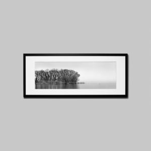 IGREBOW 滋賀県 琵琶湖 ビッグサイズ アイグレボウ インテリアフォト ウッド黒フレーム ビッグサイズ モノクローム