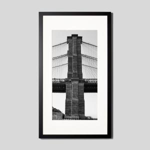 IGREBOW ニューヨーク ブルックリンブリッジ ビッグサイズ アイグレボウ インテリアフォト ウッド黒フレーム ビッグサイズ モノクローム