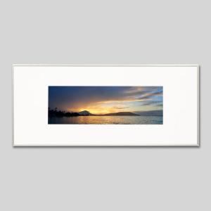 IGREBOW ハワイ 夜明けのカワイホア岬とココクレーター アイグレボウ インテリアフォト アルミフレーム ビッグサイズ カラー写真