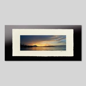 IGREBOW ハワイ 夜明けのカワイホア岬とココクレーター アイグレボウ インテリアフォト 越前塗板フレーム ビッグサイズ カラー写真