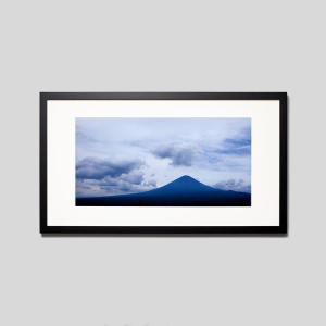 IGREBOW 山梨県 梅雨の晴れ間の富士山 アイグレボウ インテリアフォト ウッド黒フレーム ビッグサイズ カラー写真