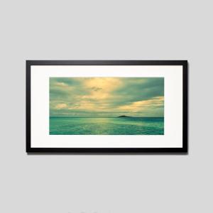 IGREBOW 沖縄 宮古島の海 アイグレボウ インテリアフォト ウッド黒フレーム ビッグサイズ カラー写真