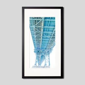 IGREBOW アメリカ ニューヨーク マンハッタンブリッジ アイグレボウ インテリアフォト ウッド黒フレーム ビッグサイズ モノクローム