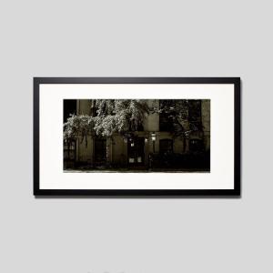 IGREBOW ニューヨーク チェルシーの街並み ビッグサイズ アイグレボウ インテリアフォト ウッド黒フレーム ビッグサイズ モノクローム