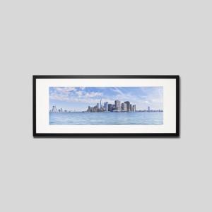 IGREBOW ニューヨーク ガバナーズアイランドから見たマンハッタン アイグレボウ インテリアフォト ウッド黒フレーム ビッグサイズ カラー写真