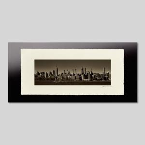 IGREBOW アメリカ ニューヨーク マンハッタンのビル群 アイグレボウ インテリアフォト 越前塗板フレーム ビッグサイズ モノクローム
