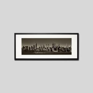 IGREBOW アメリカ ニューヨーク マンハッタンのビル群 アイグレボウ インテリアフォト ウッド黒フレーム ビッグサイズ モノクローム