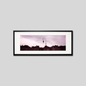 IGREBOW フランス ロワール ジャックガブリエル橋からの街並 アイグレボウ インテリアフォト ウッド黒フレーム ビッグサイズ カラー写真