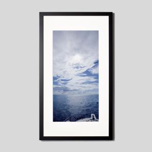 IGREBOW 静岡県 下田沖 夏の海 アイグレボウ インテリアフォト ウッド黒フレーム ビッグサイズ カラー写真