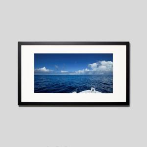 IGREBOW 静岡県 下田沖 夏の海 アイグレボウ インテリアフォト ウッド黒フレーム ビッグサイズ カラー写真