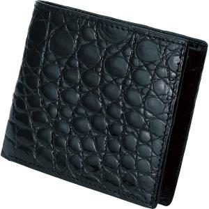 ファゴット クロコダイル 二つ折り札入 ブラウン 財布 ウォレット