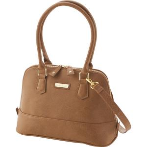 オーストリッチ型押ハンドバッグ ブラック キャティフェラーリ バッグ