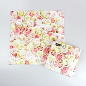ランチナプキン 20枚入 PAPER+DESIGN ペーパーデザイン ペーパーナプキン ドイツ製 33×33cm ローズ花束 PD200340