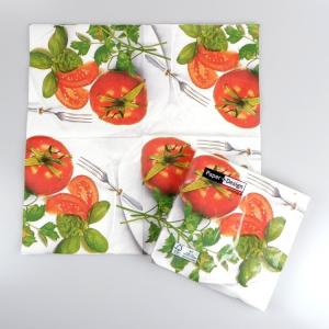 ランチナプキン 20枚入 PAPER+DESIGN ペーパーデザイン ペーパーナプキン ドイツ製 33x33cm トマト PD21289