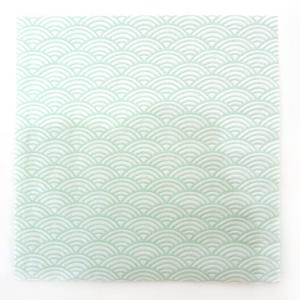 ランチナプキン 16枚入 PAPER+DESIGN ペーパーデザイン ペーパーナプキン ドイツ製 33×33cm ブルー 青海波 日本伝統柄 PD24080 在庫有り
