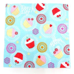 ランチナプキン 20枚入 PAPER+DESIGN ペーパーデザイン ペーパーナプキン ドイツ製 33×33cm グリーン カップケーキ LN0858 在庫有り