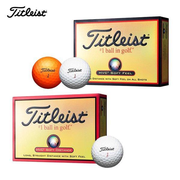 Titleist ゴルフ ボール HVC SOFT FEEL ソフトフィール ホワイト オレンジ 1...