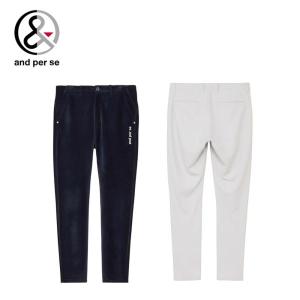 【セール】 and per se アンパスィ メンズ ゴルフウェア パンツ ウインドシャッターコーデュロイパンツ 裾半仕上げタイプ AMF5075E5 25FW 秋冬