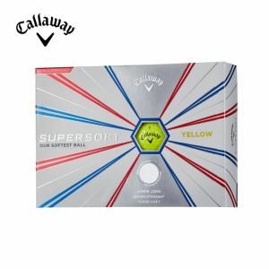 Callaway キャロウェイ SUPERSOFT 12球入 ゴルフボール 2019年モデル ゴルフ イエロー ホワイト 6419356120044｜bespo